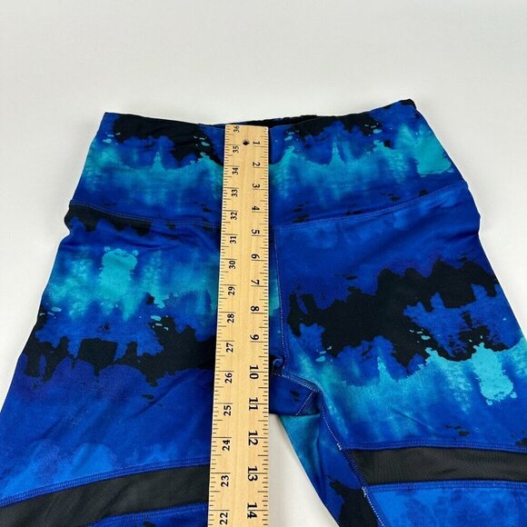 Reflex Leggings Women Medium Blue Black Mesh - Picture 6 of 11